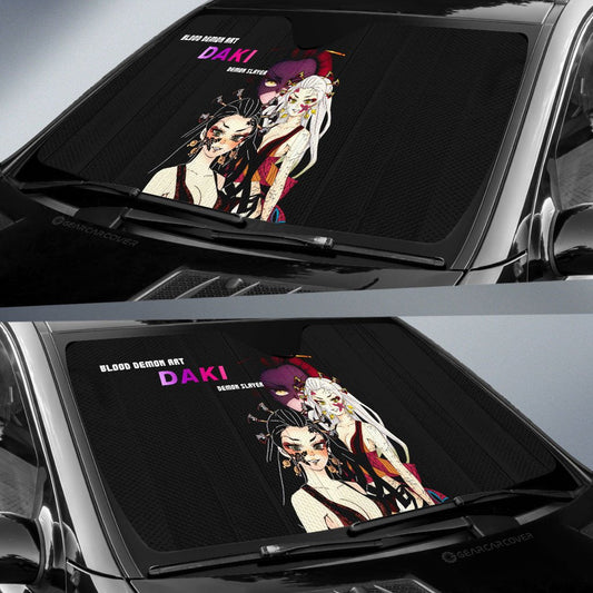 Daki Car Sunshade Custom Demon Slayer Anime - Gearcarcover - 2