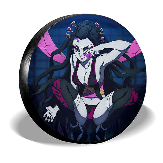 Daki Spare Tire Cover Custom Demon Slayer Anime Car Accessoriess - Gearcarcover - 2