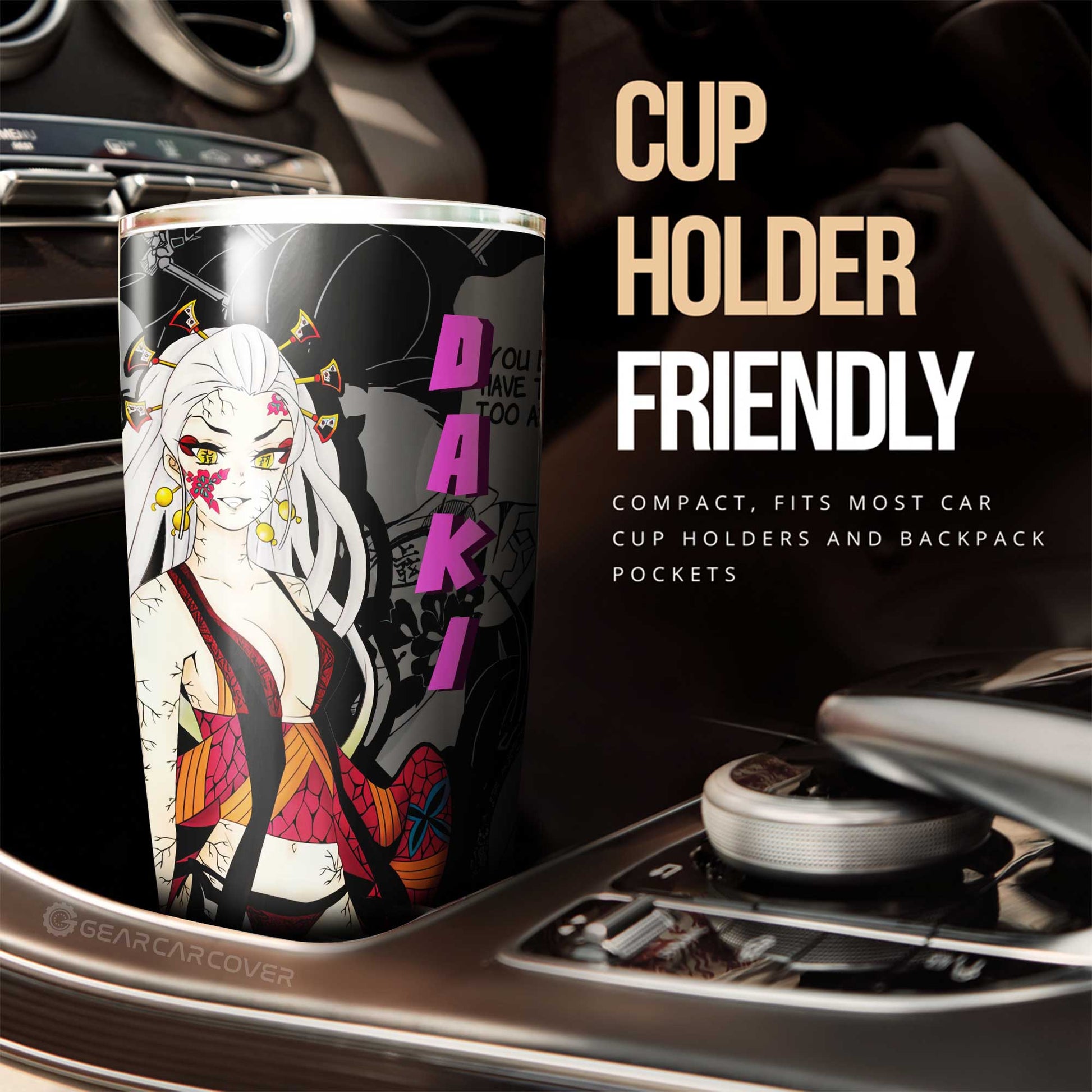 Daki Tumbler Cup Custom Demon Slayer Anime Mix Mangas - Gearcarcover - 3