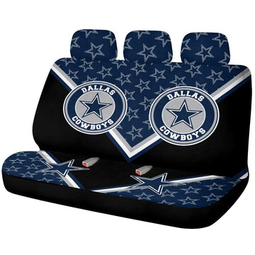 Dallas Cowboys Car Back Seat Cover Custom Car Decorations For Fans - Gearcarcover - 1