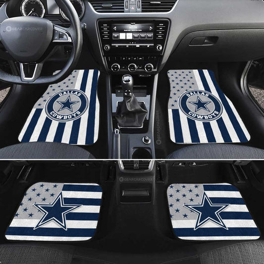 Dallas Cowboys Car Floor Mats Custom US Flag Style - Gearcarcover - 2