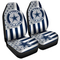 Dallas Cowboys Car Seat Covers Custom US Flag Style - Gearcarcover - 3
