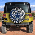 Dallas Cowboys Spare Tire Cover Custom Leopard Heart For Fans - Gearcarcover - 2