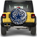 Dallas Cowboys Spare Tire Cover Custom Leopard Heart For Fans - Gearcarcover - 1