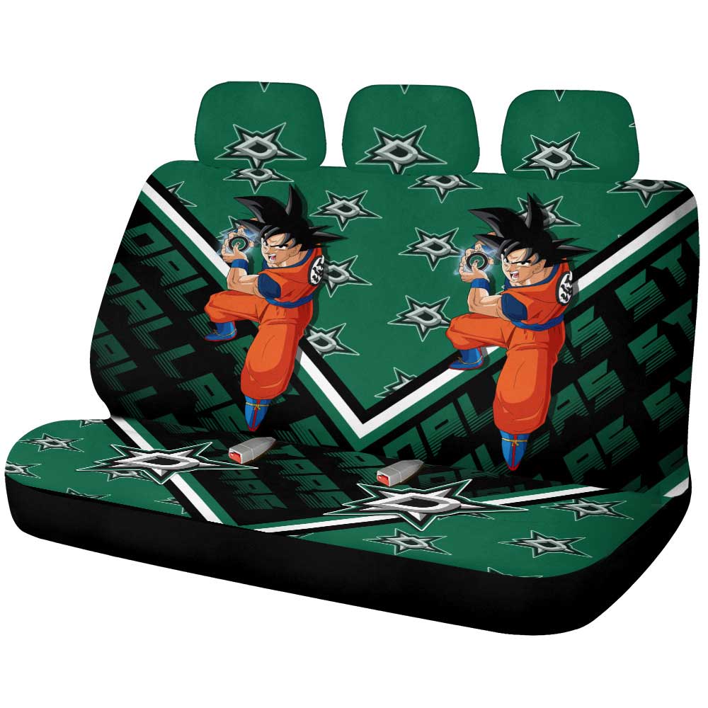 Dallas Stars Car Back Seat Cover Custom Car Decorations For Fans - Gearcarcover - 1