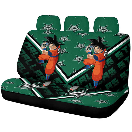 Dallas Stars Car Back Seat Cover Custom Car Decorations For Fans - Gearcarcover - 1