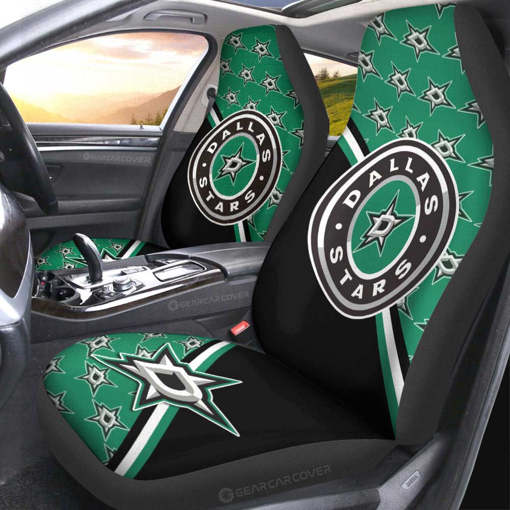Dallas Stars Car Seat Covers Custom Car Accessories For Fans - Gearcarcover - 2