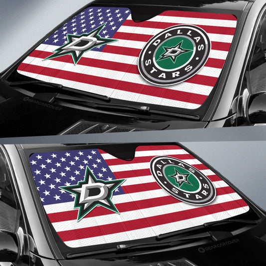 Dallas Stars Car Sunshade Custom Car Accessories - Gearcarcover - 2