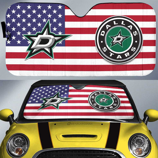 Dallas Stars Car Sunshade Custom Car Accessories - Gearcarcover - 1