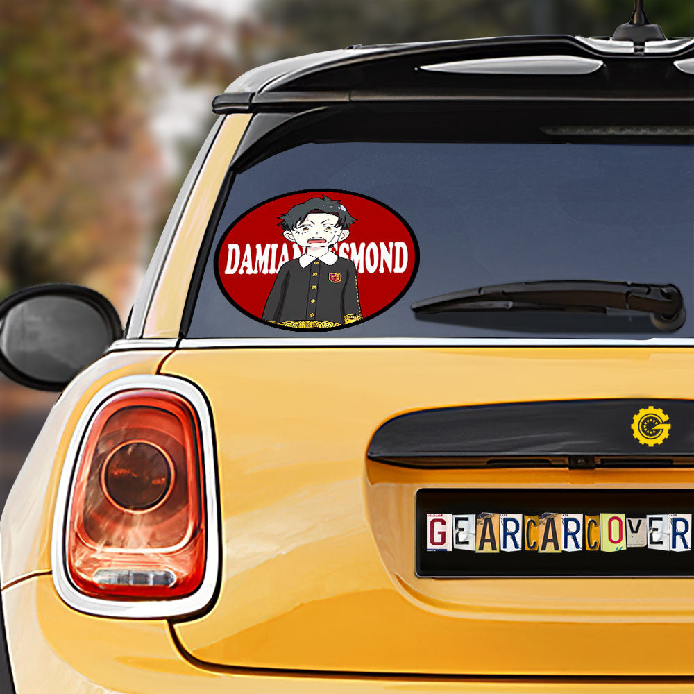 Damian Desmond Car Sticker Custom Spy x Family Anime Car Accessories - Gearcarcover - 1