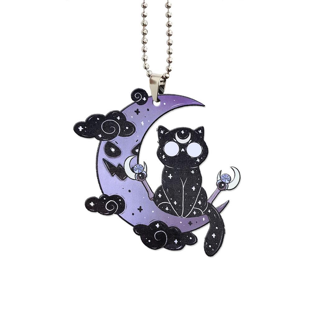 Dark Cat Luna Ornament Custom Car Accessories Halloween - Gearcarcover - 1