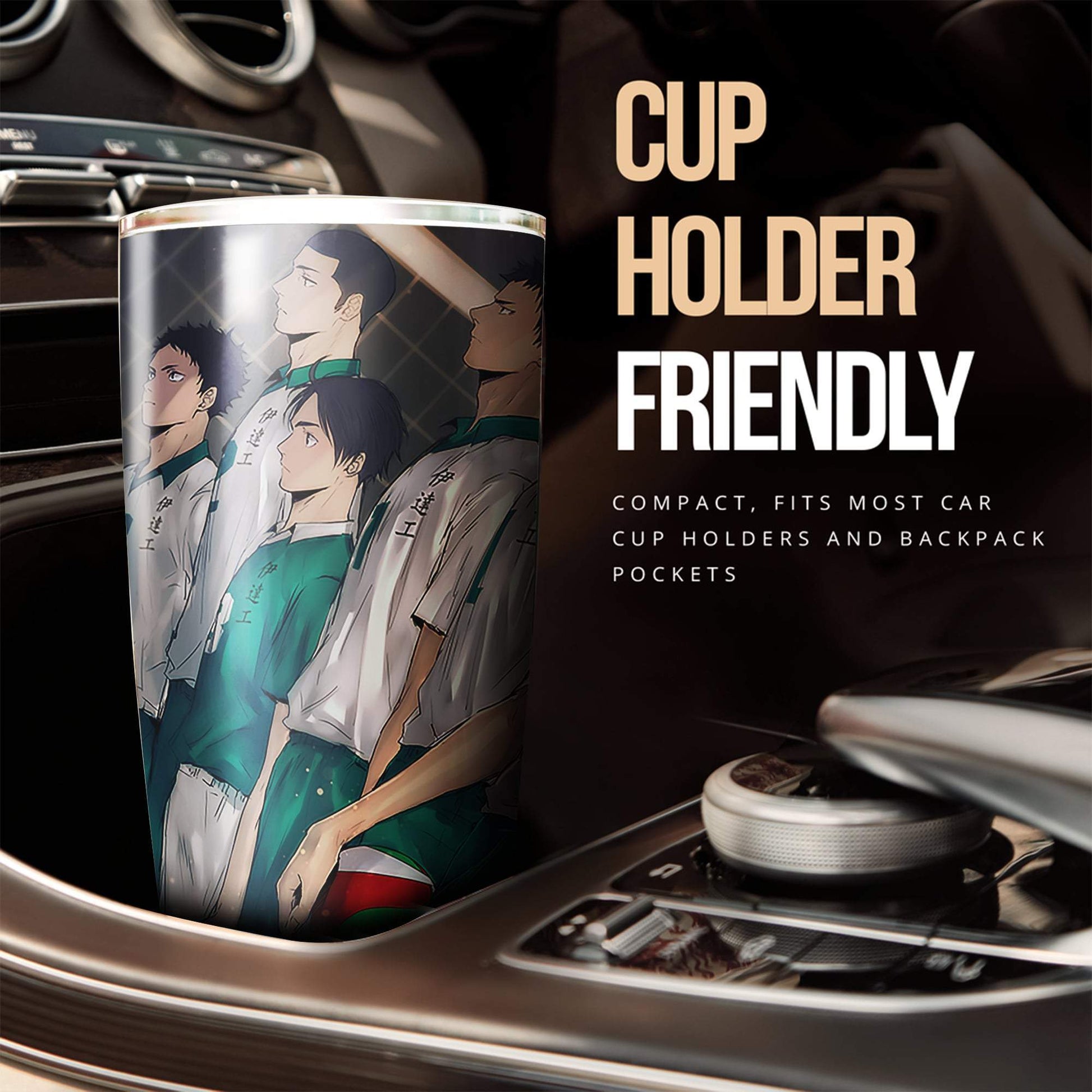 Date Tech High Tumbler Cup Custom Anime Haikyuu Car Accessories - Gearcarcover - 2