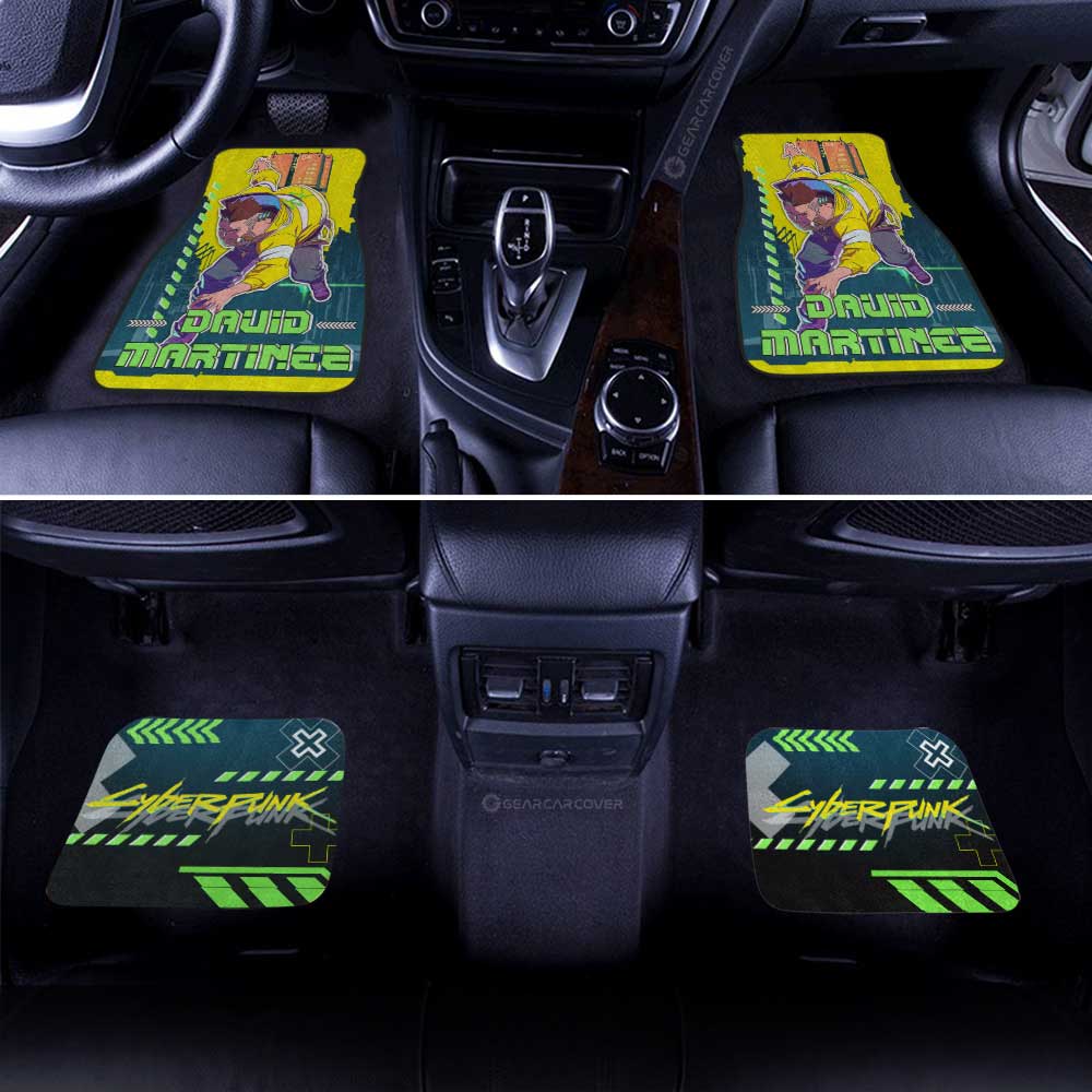 David Martinez Car Floor Mats Custom Cyberpunk Edgerunners - Gearcarcover - 2