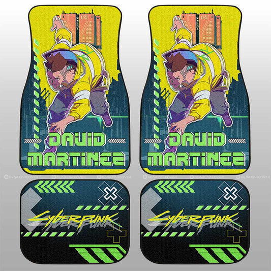 David Martinez Car Floor Mats Custom Cyberpunk Edgerunners - Gearcarcover - 1