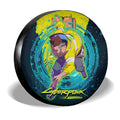 David Martinez Spare Tire Cover Custom Cyberpunk Anime - Gearcarcover - 3