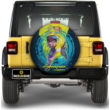 David Martinez Spare Tire Cover Custom Cyberpunk Anime - Gearcarcover - 1