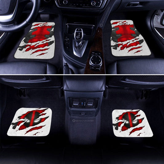 Deadpool Car Floor Mats Custom Car Accessories - Gearcarcover - 2