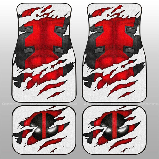 Deadpool Car Floor Mats Custom Car Accessories - Gearcarcover - 1