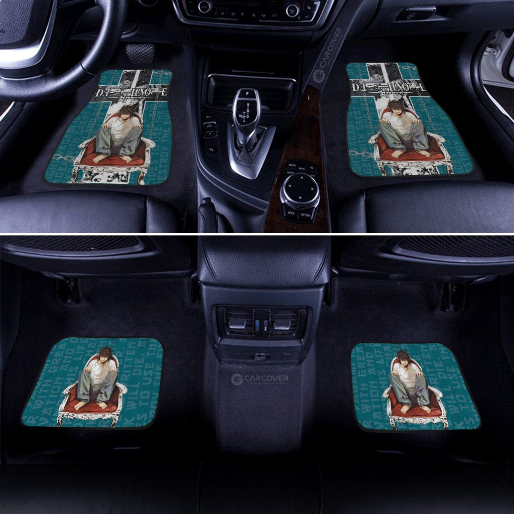 Death Note Lawliet (L) Car Floor Mats Custom Anime Car Accessories - Gearcarcover - 3