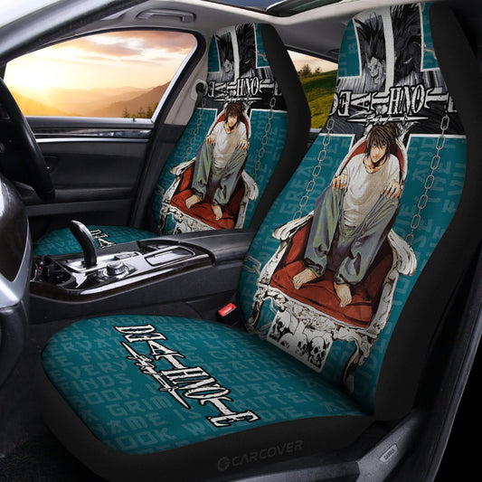 Death Note Lawliet (L) Car Seat Covers Custom Anime Car Accessories - Gearcarcover - 2