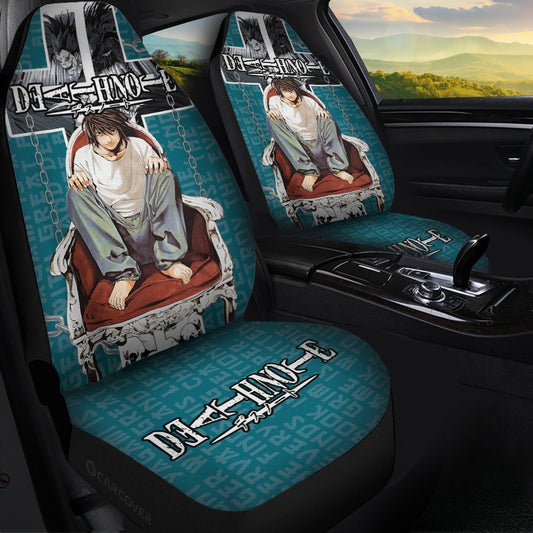 Death Note Lawliet (L) Car Seat Covers Custom Anime Car Accessories - Gearcarcover - 1