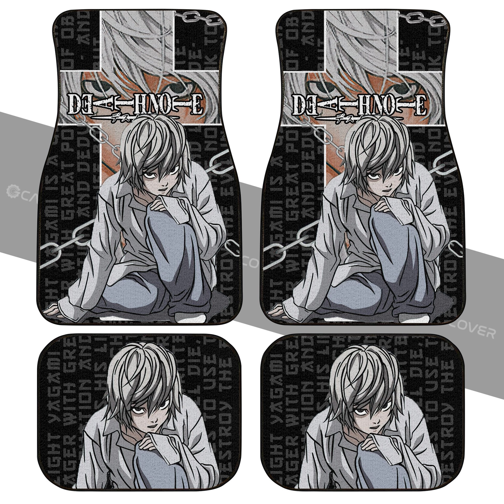 Death Note Near Car Floor Mats Custom Anime Car Accessories - Gearcarcover - 2