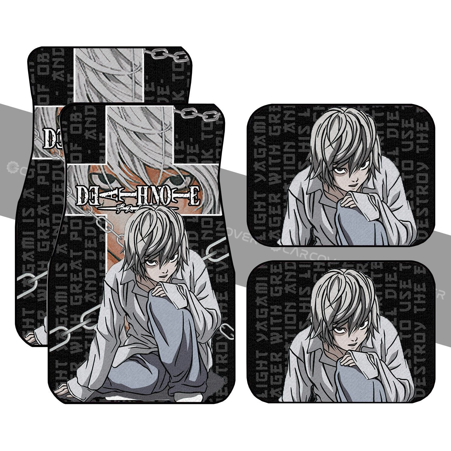 Death Note Near Car Floor Mats Custom Anime Car Accessories - Gearcarcover - 1