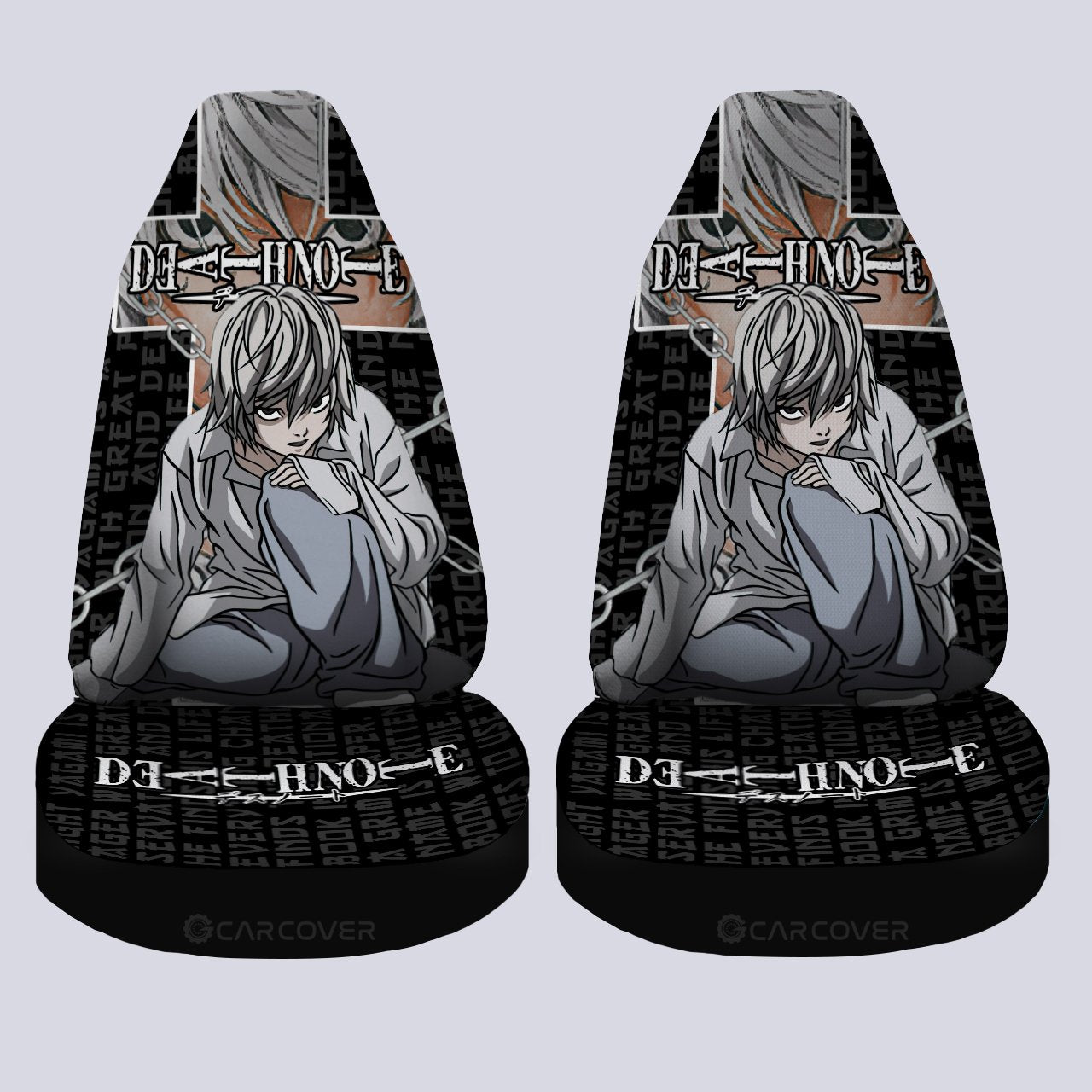 Death Note Near Car Seat Covers Custom Anime Car Accessories - Gearcarcover - 4