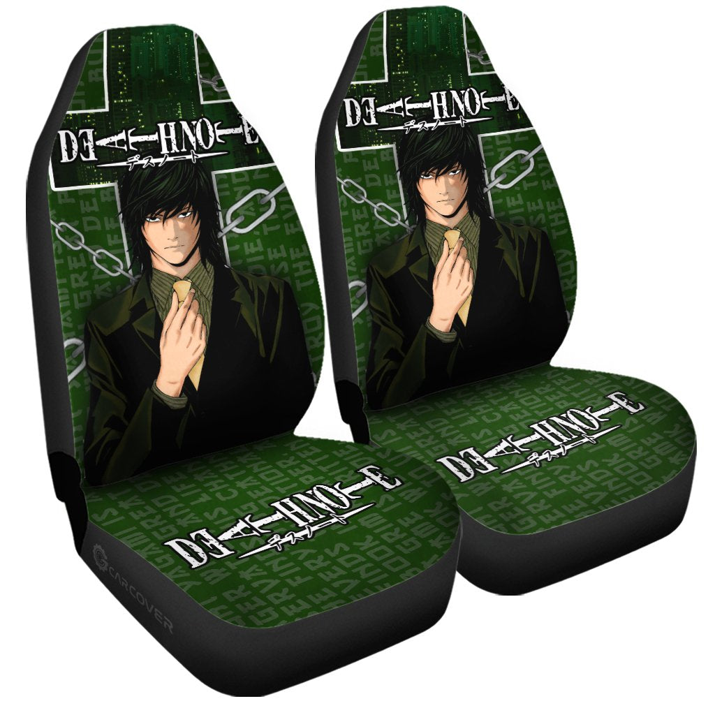 Death Note Teru Mikami Car Seat Covers Custom Anime Car Accessories - Gearcarcover - 3