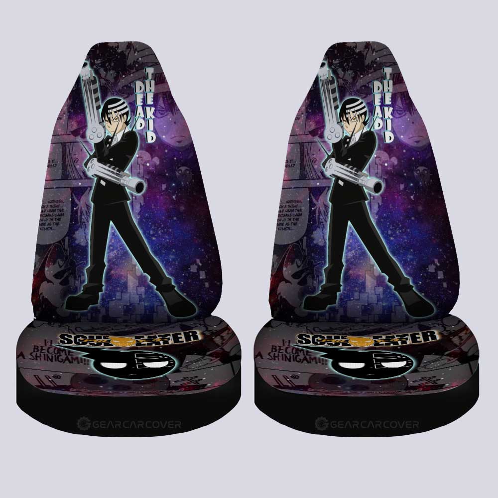 Death The Kid Car Seat Covers Custom Seven Deadly Sins Anime Galaxy Manga Style - Gearcarcover - 4