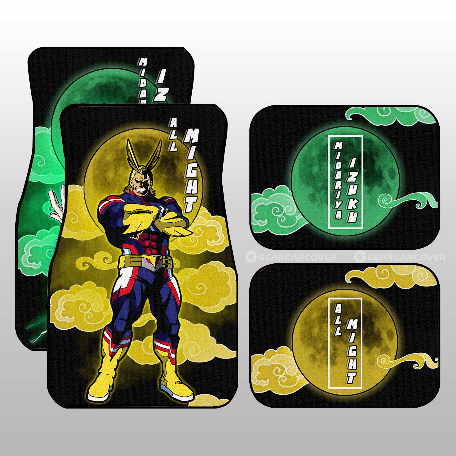 Deku And All Might Car Floor Mats Custom My Hero Academia Anime Car Accessories - Gearcarcover - 2