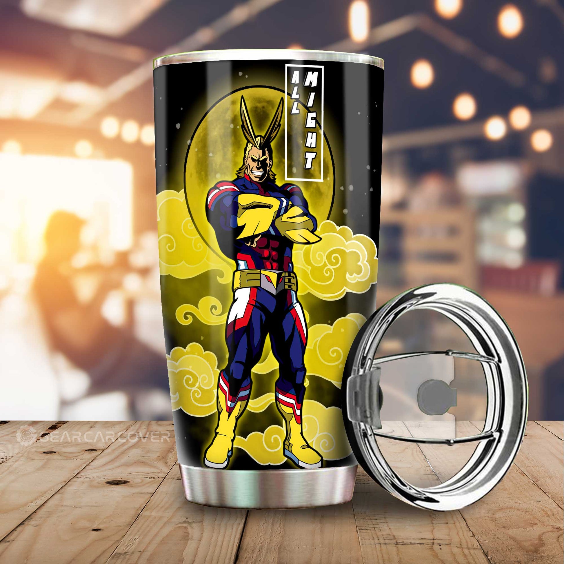 Deku And All Might Tumbler Cup Custom My Hero Academia Anime Car Accessories - Gearcarcover - 2