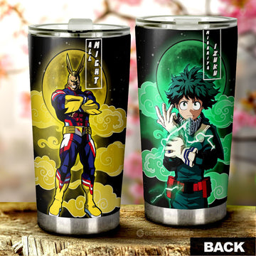 Deku And All Might Tumbler Cup Custom My Hero Academia Anime Car Accessories - Gearcarcover - 1