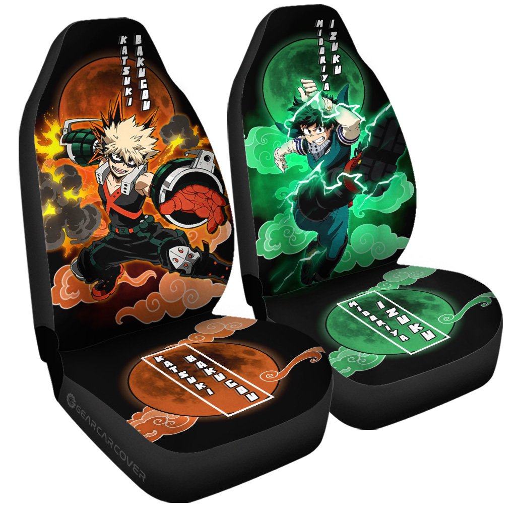 Deku And Bakugo Car Seat Covers Custom My Hero Academia Anime Car Accessories - Gearcarcover - 3