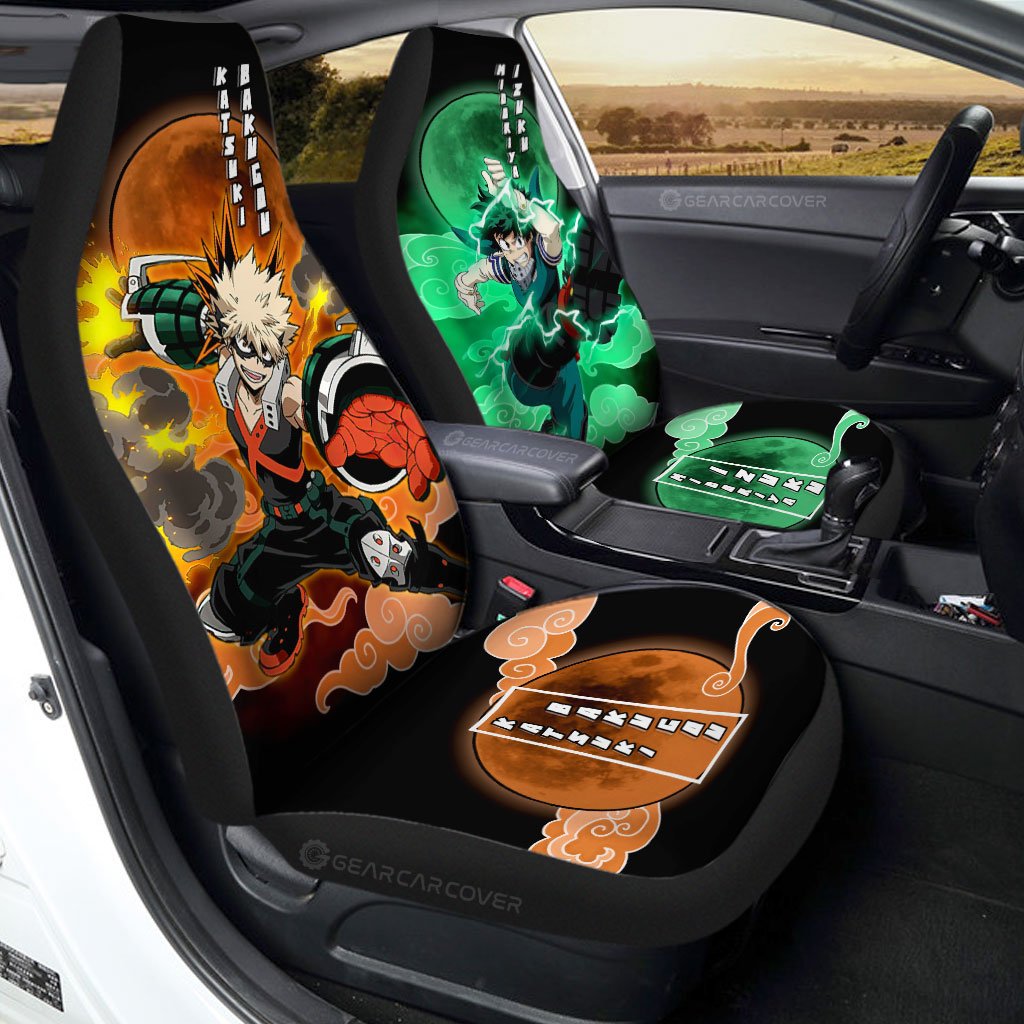 Deku And Bakugo Car Seat Covers Custom My Hero Academia Anime Car Accessories - Gearcarcover - 1