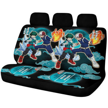 Deku And Shoto Car Back Seat Covers Custom My Hero Academia Anime Car Accessories - Gearcarcover - 1