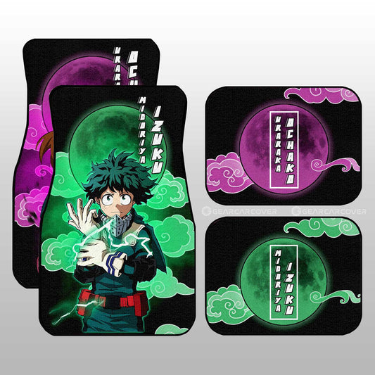 Deku And Uraraka Car Floor Mats Custom My Hero Academia Anime Car Accessories - Gearcarcover - 2