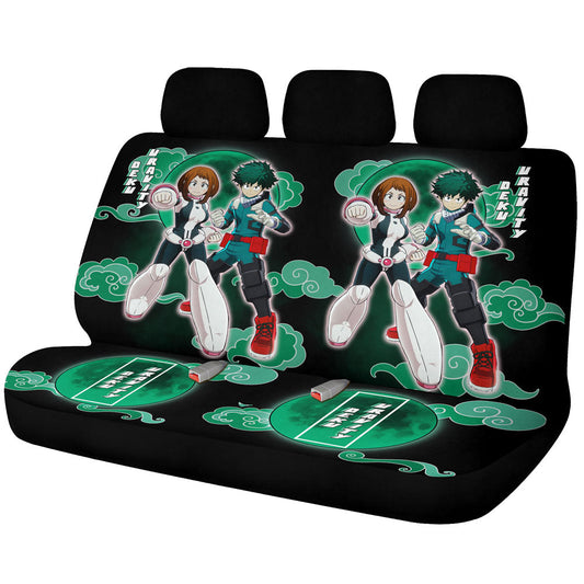 Deku And Uravity Car Back Seat Covers Custom My Hero Academia Anime Car Accessories - Gearcarcover - 1