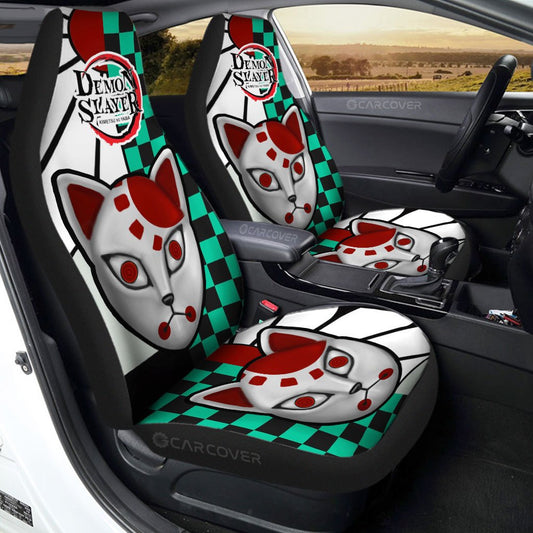 Demom Slayer Tanjiro Hanadafu Car Seat Covers Custom Anime Car Accessories - Gearcarcover - 1