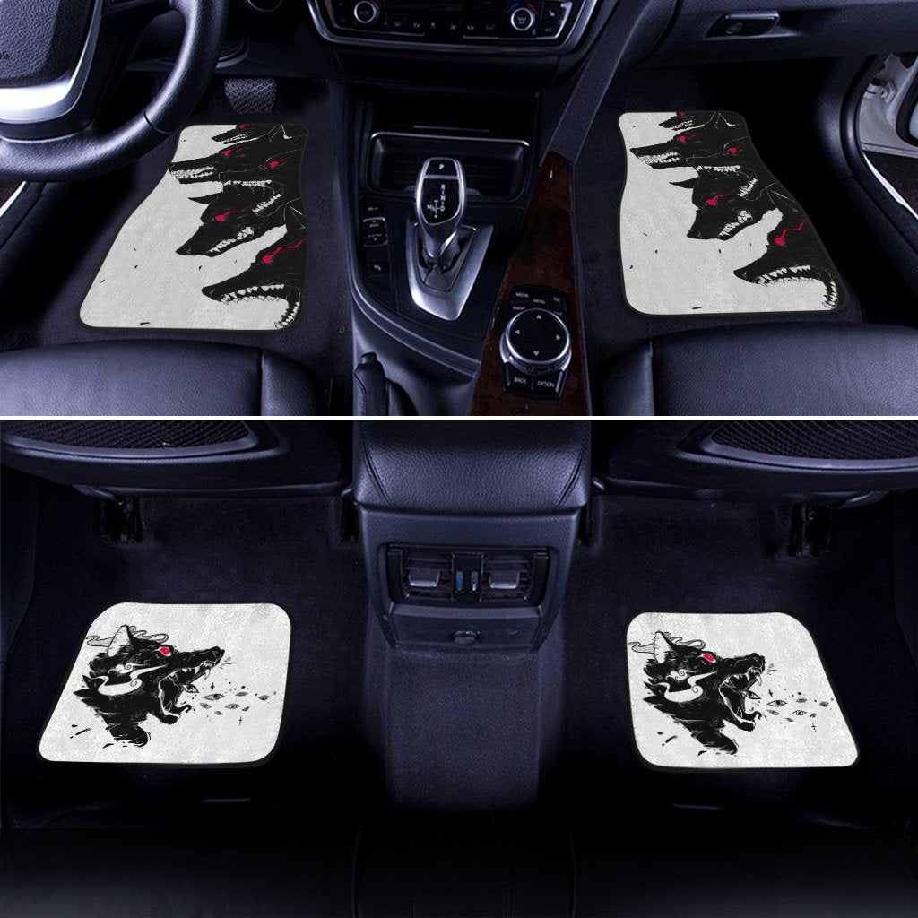 Demon Black Wolf Car Floor Mats Custom Wolf Car Accessories - Gearcarcover - 2
