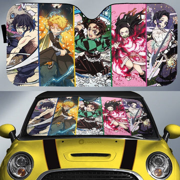 Demon Slayer Car Sunshade Custom Anime Car Accessories - Gearcarcover - 1