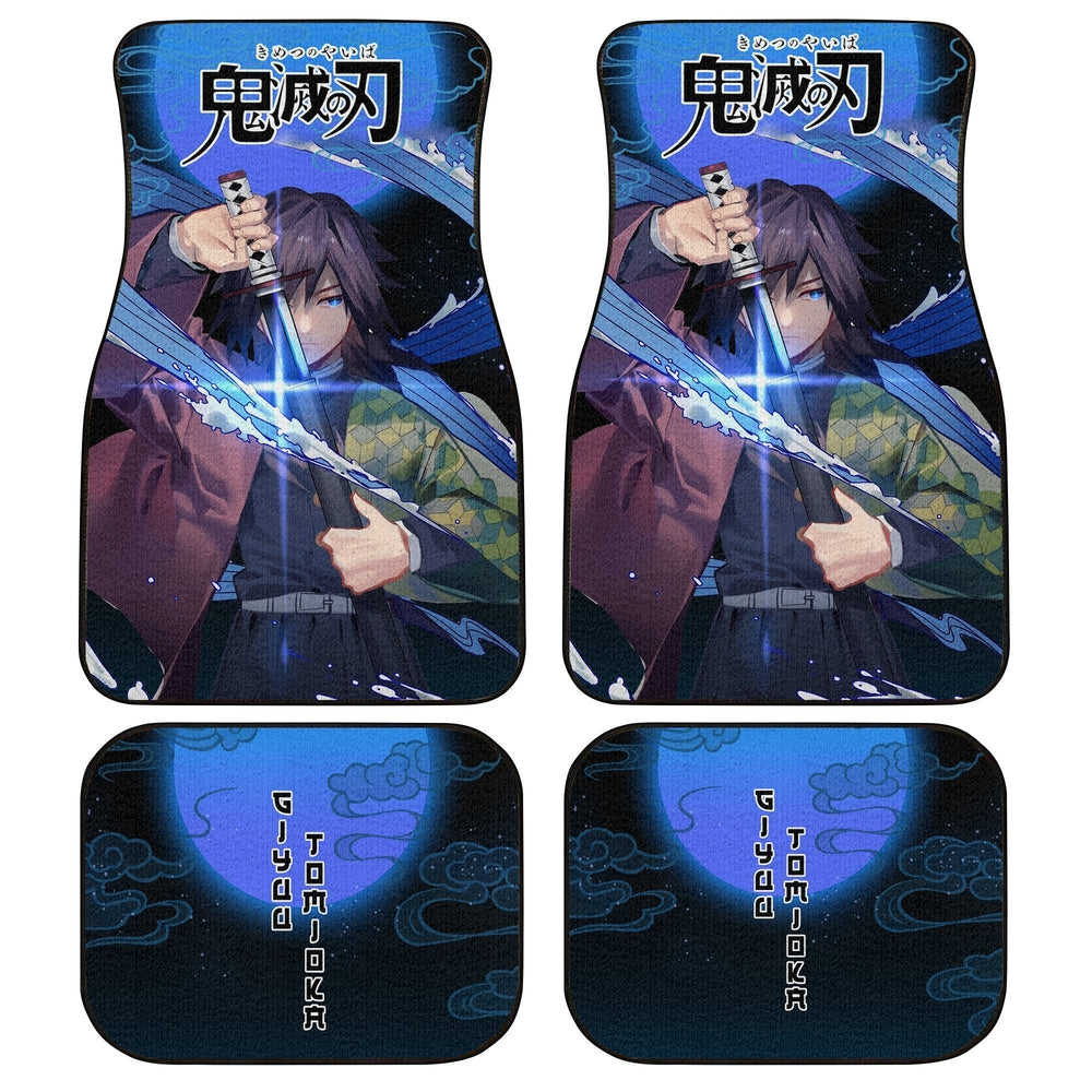 Demon Slayer Giyuu Car Floor Mats Custom Anime Car Accessories - Gearcarcover - 1
