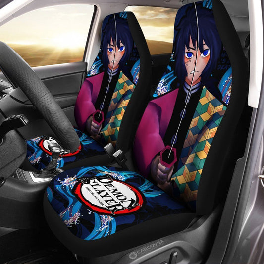 Demon Slayer Giyuu Car Floor Mats Custom Face Anime Car Accessories - Gearcarcover - 2