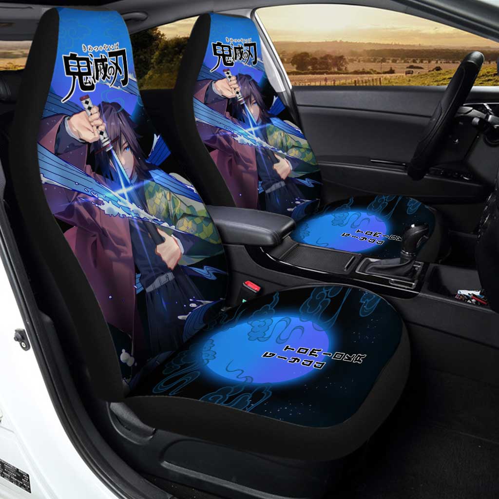 Demon Slayer Giyuu Car Seat Covers Custom Anime Car Accessories - Gearcarcover - 2