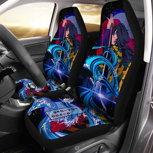 Demon Slayer Giyuu Water Breathing Car Seat Covers Custom Anime Car Accessories - Gearcarcover - 2