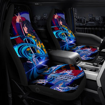 Demon Slayer Giyuu Water Breathing Car Seat Covers Custom Anime Car Accessories - Gearcarcover - 1