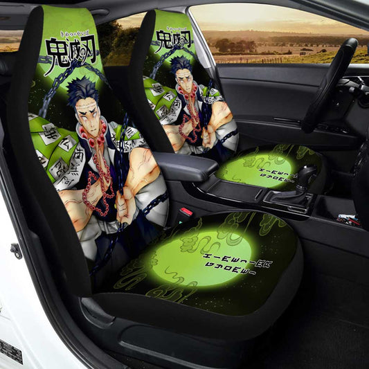 Demon Slayer Gyomei Himejima Car Seat Covers Custom Anime Car Accessories - Gearcarcover - 2