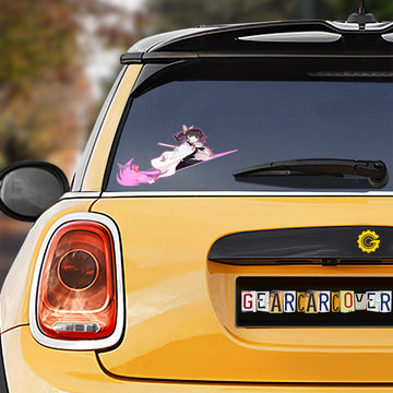 Demon Slayer Kanao Tsuyuri Car Sticker Custom My Car Is Slow Funny - Gearcarcover - 1