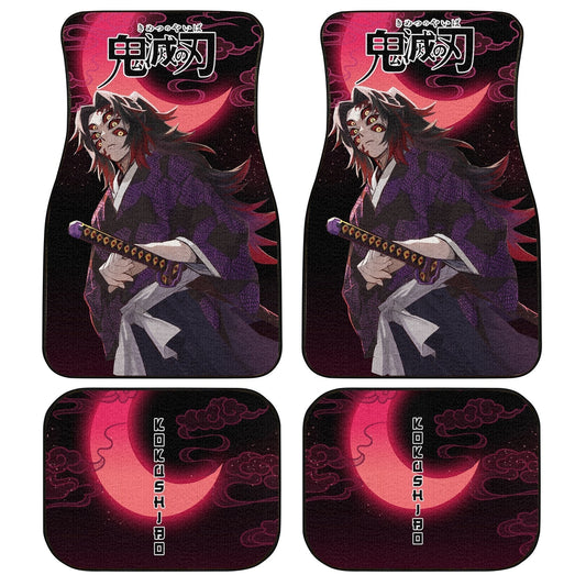Demon Slayer Kokushibo Car Floor Mats Custom Anime Car Accessories - Gearcarcover - 1