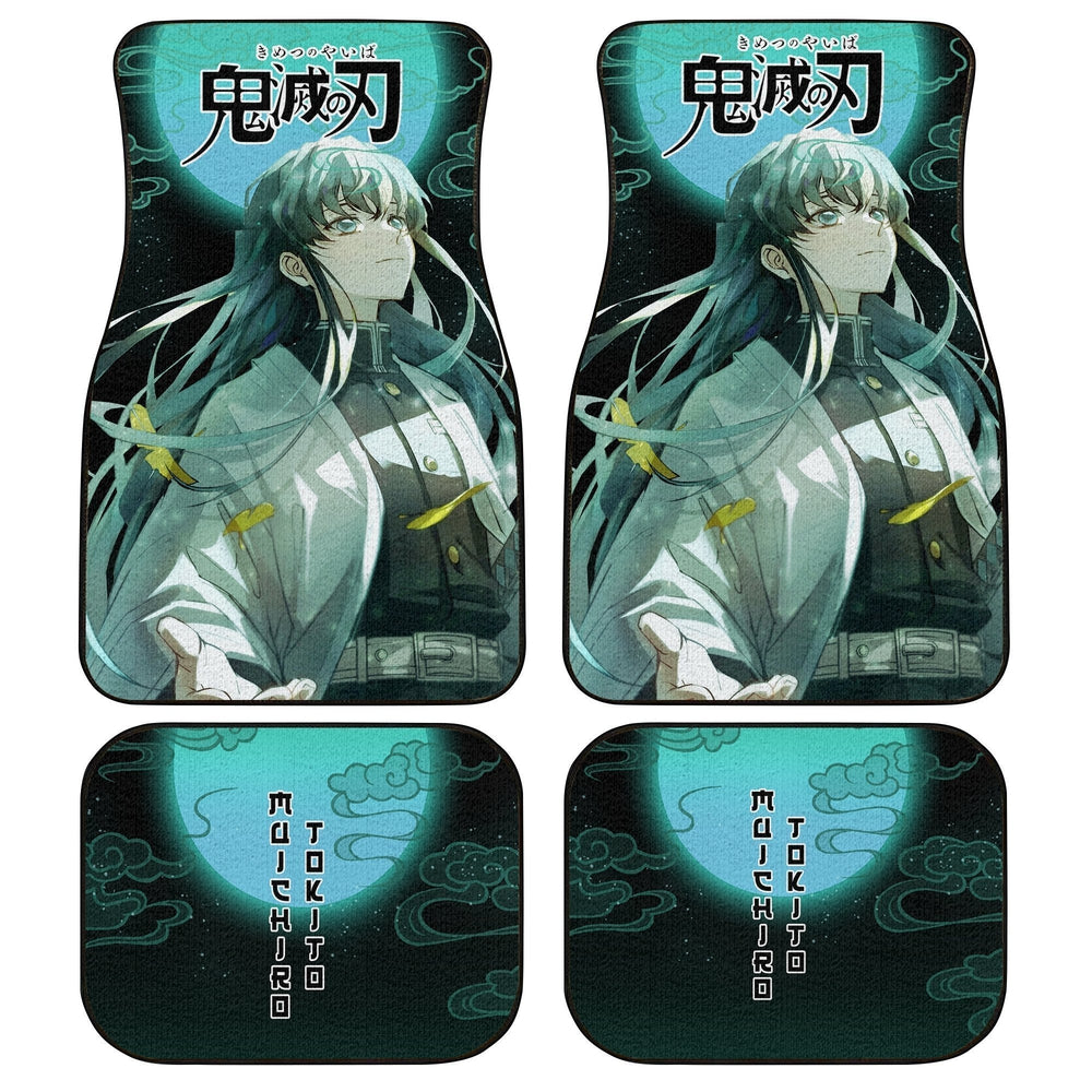 Demon Slayer Muichiro Tokito Car Floor Mats Custom Anime Car Accessories - Gearcarcover - 1